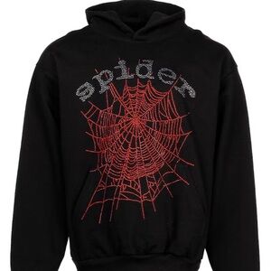Rinestone spyder hoodie size medium